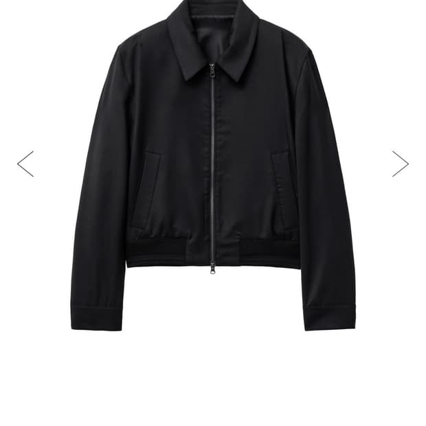 [새상품] 엘무드 세레니티 울 블루종 자켓 48사이즈 블랙 판매