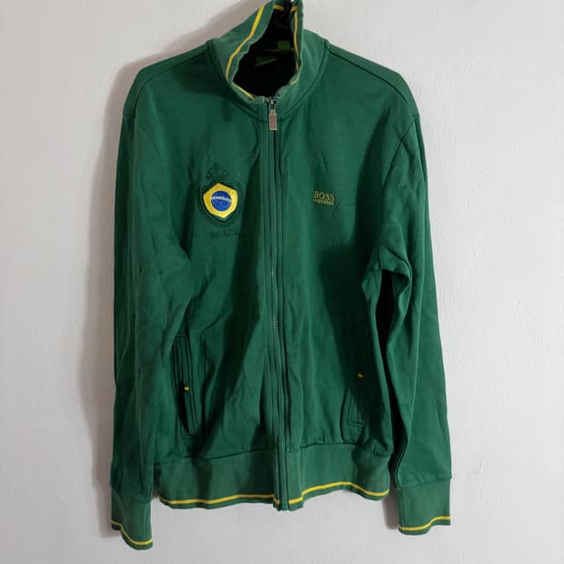 휴고보스 브라질 그린 집업 자켓(M)