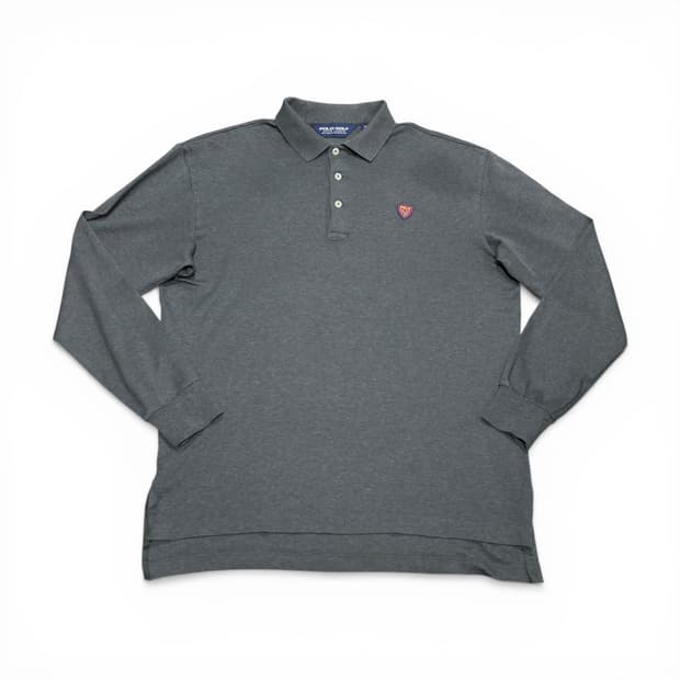 M-L 폴로 랄프로렌 골프 그레이 POLO로고 PK 긴팔 카라티