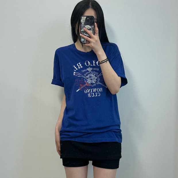 폴로 랄프로렌 빅로고 네이비 반팔 티셔츠