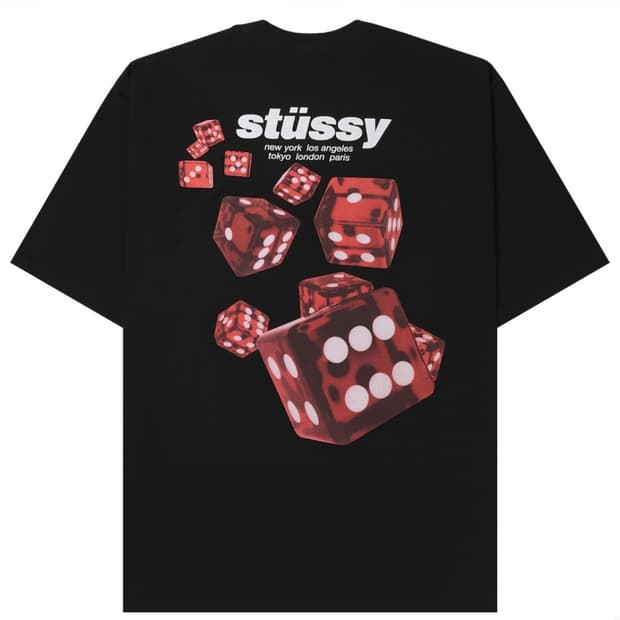 XXL 스투시 롤러스 티셔츠 블랙