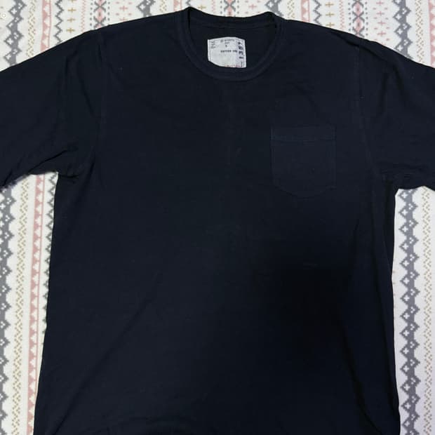 3사이즈 사카이 블랙-다크네이비 반팔