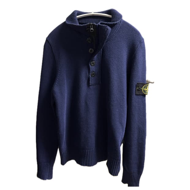 스톤아일랜드 하프 집 스웨터