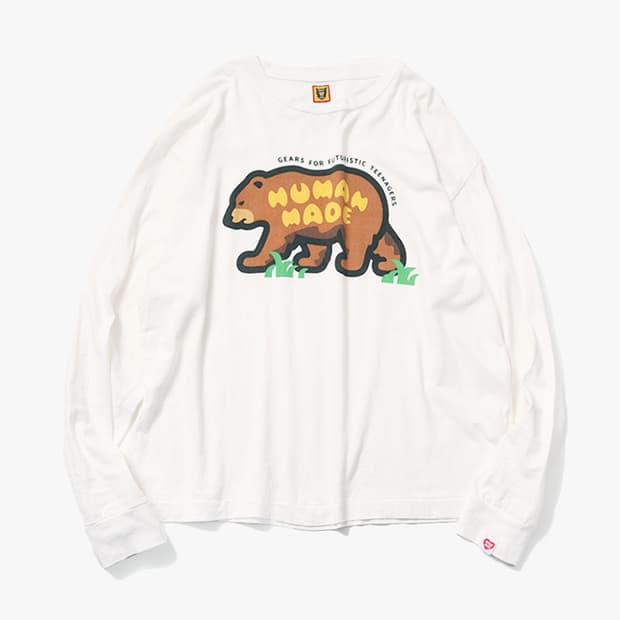 HUMAN MADE - BEAR GRAPHIC LONG SLEEVE
