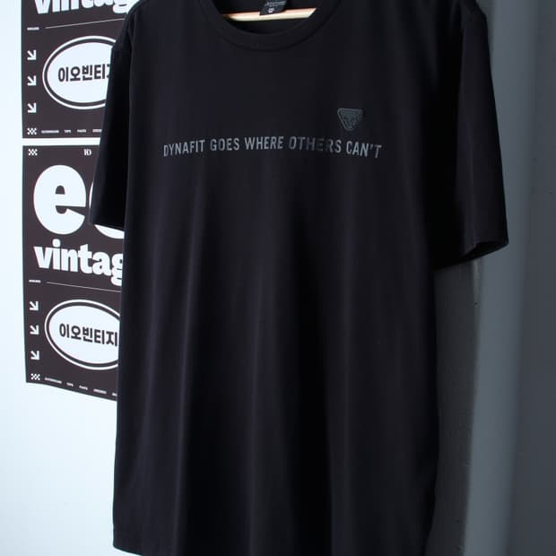(2XL) 다이나핏 반팔 티셔츠 빅사이즈 블랙 운동-H35894