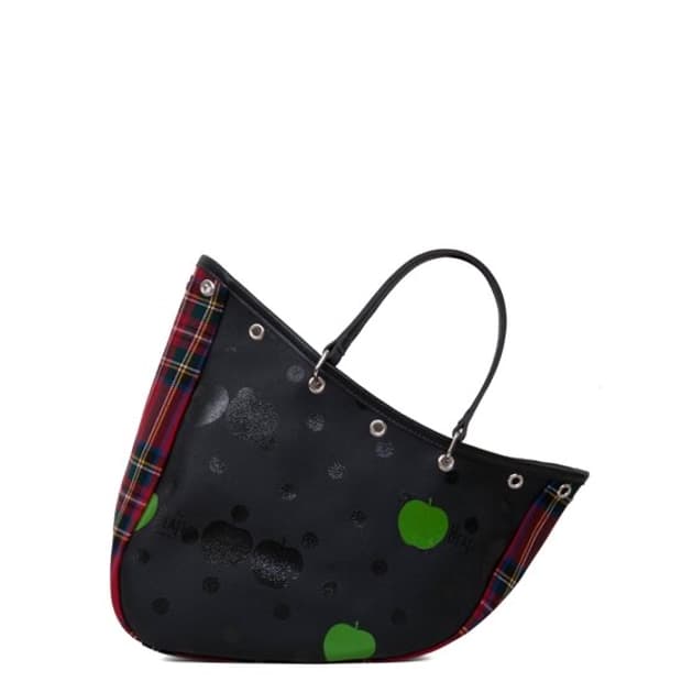 꼼데가르송 비틀즈 타탄체크 보트백  