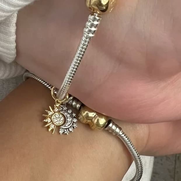 판도라 참 스플리터블 썬 앤 문 댕글 참 새상품 763585C01