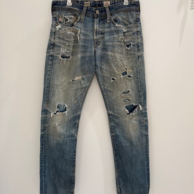 00‘s Adriano Goldschmied 워싱 데님 팬츠