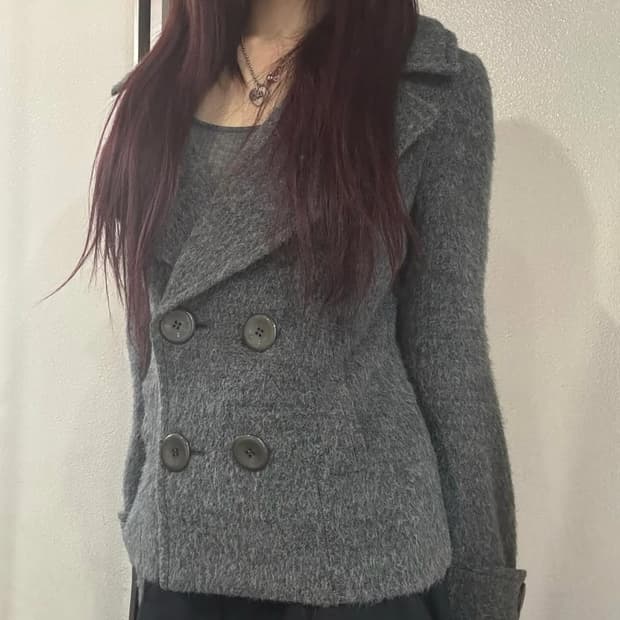 Alpaca Blend Double-Breasted Jacket