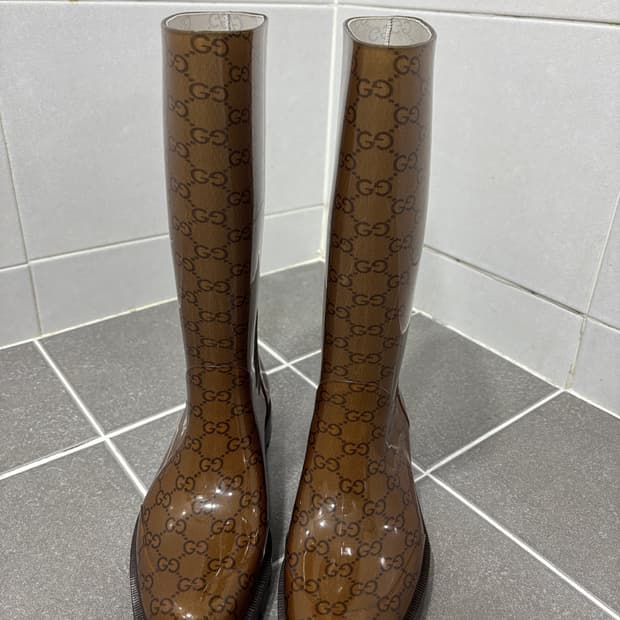 정품)구찌 레인부츠