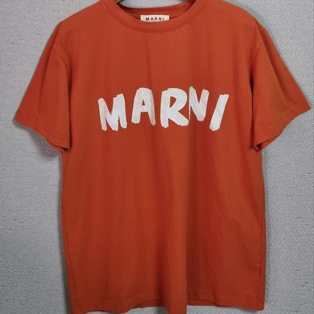 M (66) MARNI 마르니 오렌지 반팔티
