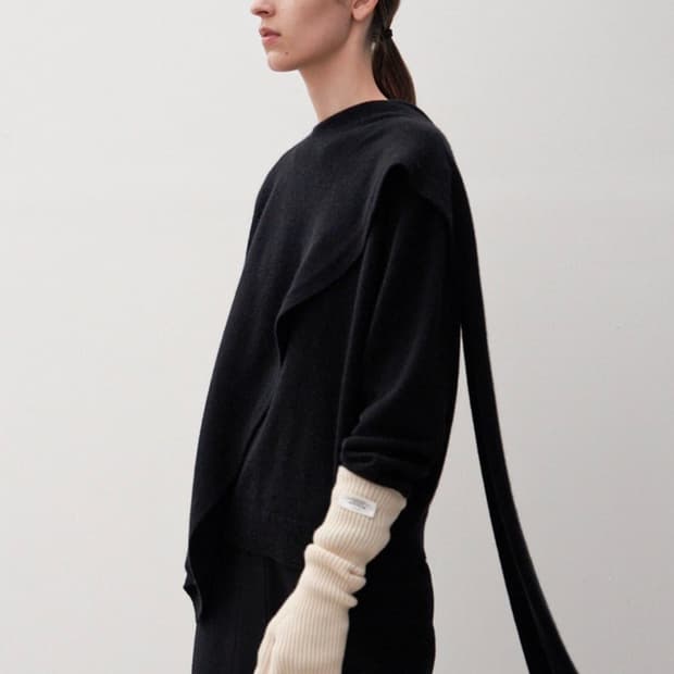 GBH 22WI TASMANIA MUFFLER KNIT Black