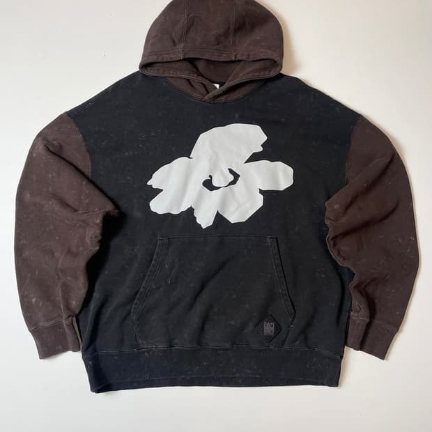 푸마x퍽스앤미니 플라워 그래픽 배색 후드티 PN9537