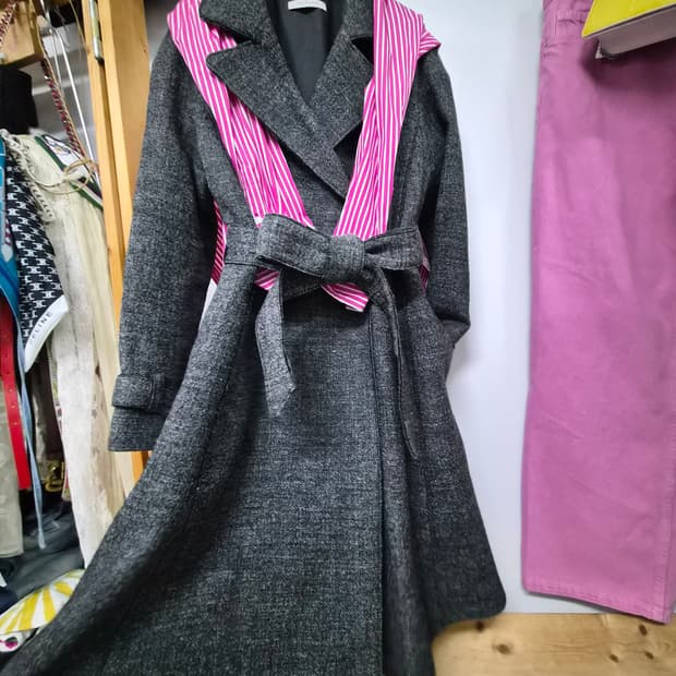 질스튜어트 울 트렌치코트