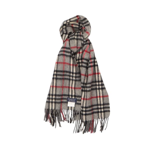 버버리 그레이 캐시미어 100 노바체크 머플러