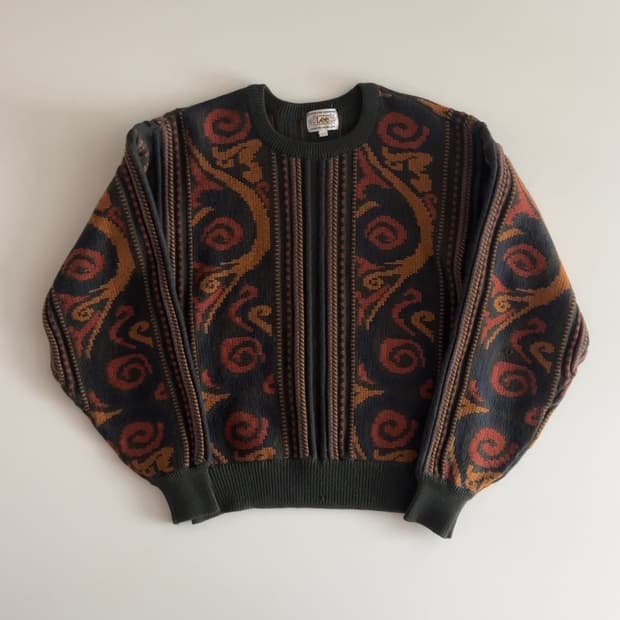 90s Lee 빈티지 패턴 니트 95