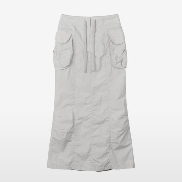 스컬프터 - Parachute Cargo Maxi Skirt (M) 