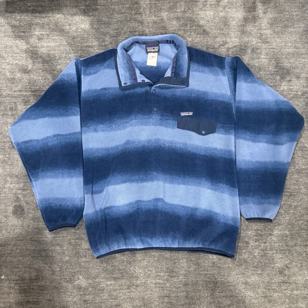10s 파타고니아 신칠라 스냅-T 블루스트라이프/네이비