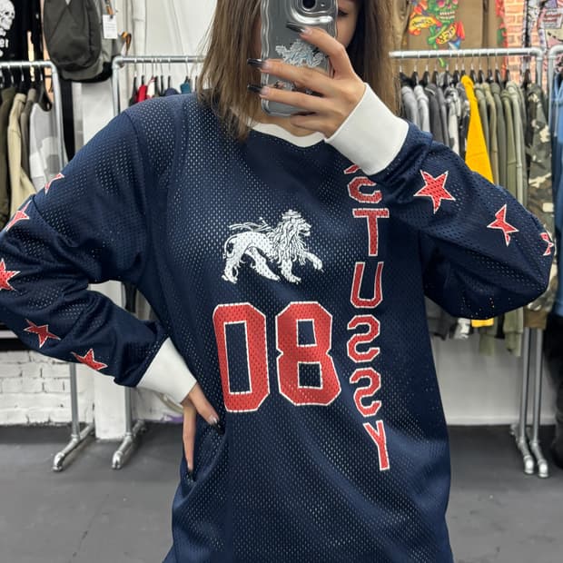 스투시 메쉬 롱슬리브
