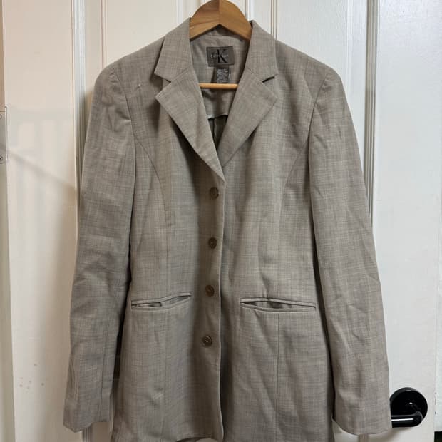 캘빈클라인 Calvin Klein 울 블레이저