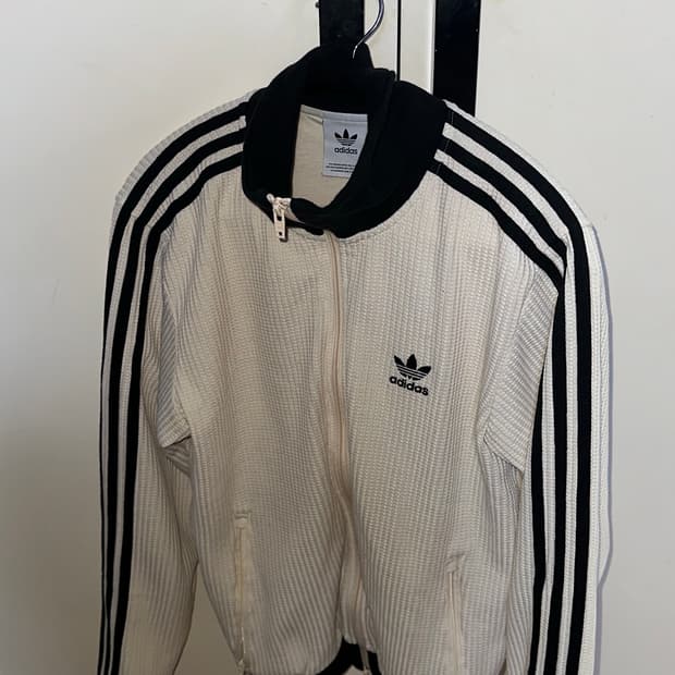 아디다스 와플 베켄바우어 트랙탑 원더 화이트 S