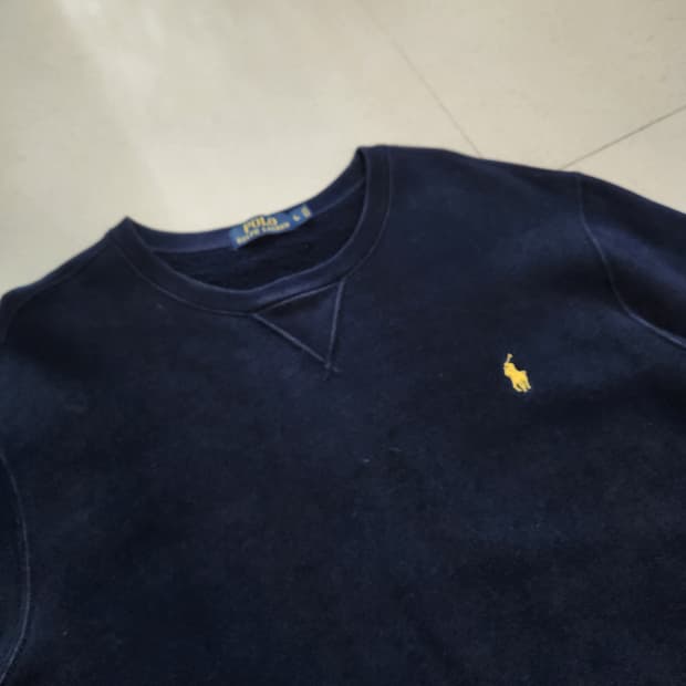 폴로랄프로렌 네이비 기모 맨투맨