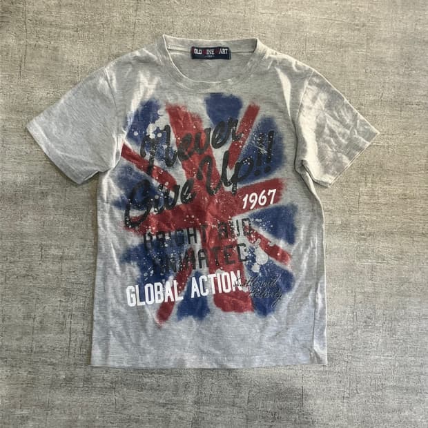일본빈티지 Gold mine mart 핀터깔y2k 1967 반팔티셔츠