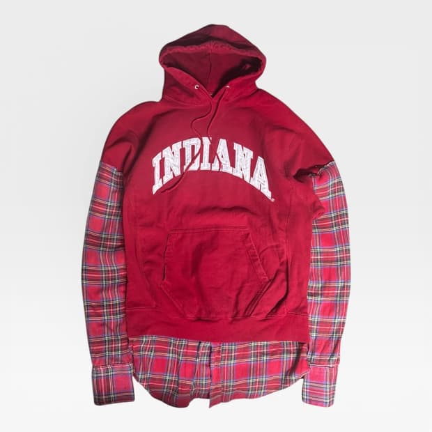 Shirt-Layered Hoodie