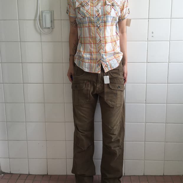 Check pattern shirt