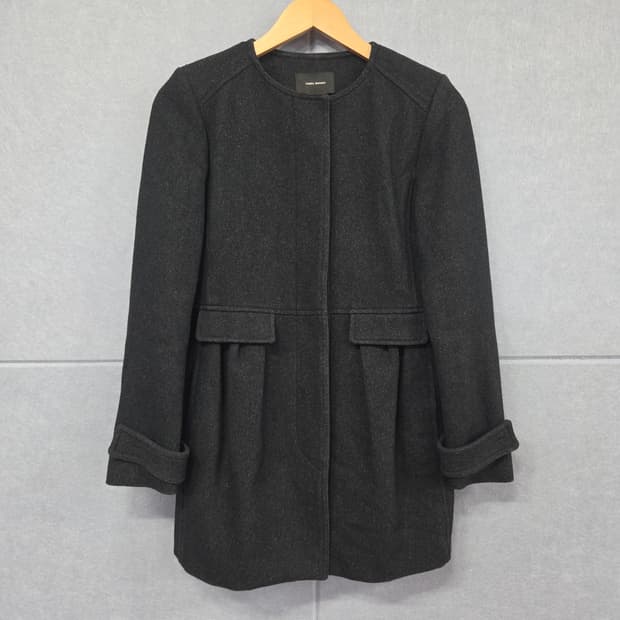 ISABEL MARANT 이자벨마랑 울 혼방 노카라 코트