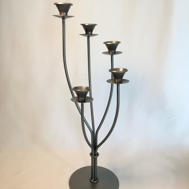 20세기 네덜란드 빈티지 메탈 캔들홀더