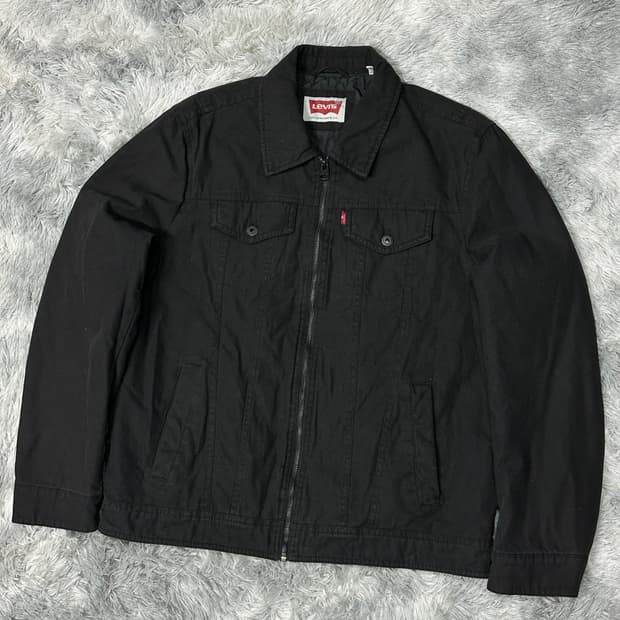 리바이스 블랙 누빔 자켓 