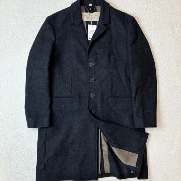 버버리 브릿 캐시미어 울 싱글 롱 코트 PN6231