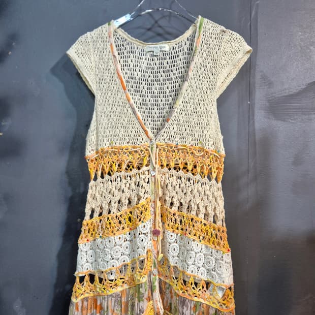 써스데이아일랜드 크로쉐 조끼 S