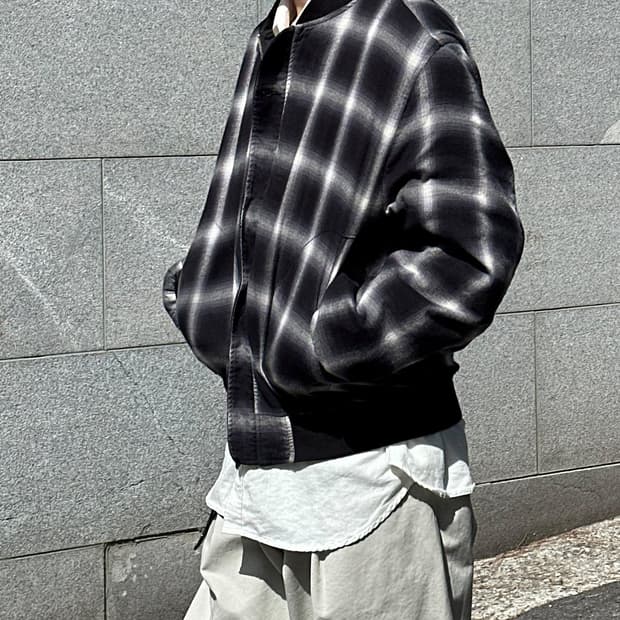 (2) 이얼즈어고 옴브레 Ma-1 리버서블 자켓