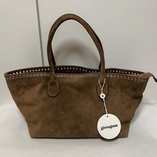 기마구아스 Capazo 아일렛 토트백/브라운