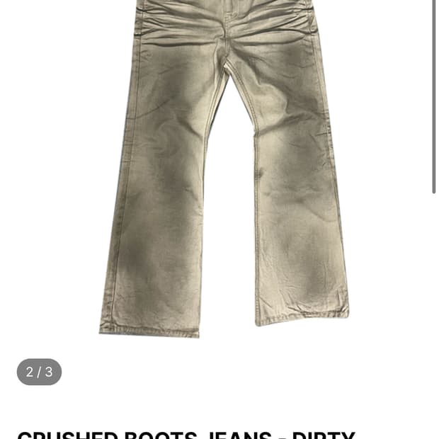 파코서플라이 crushed boots jeans 1 사이즈 