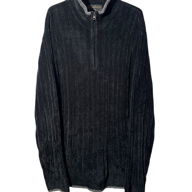 지아니 발렌티노 반집업 니트