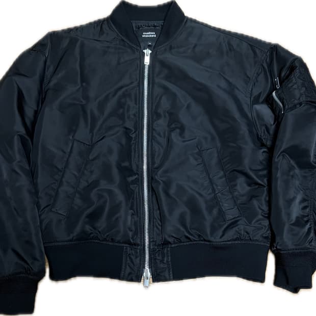 무신사 스탠다드 오버사이즈 MA-1 보머 재킷 [블랙]