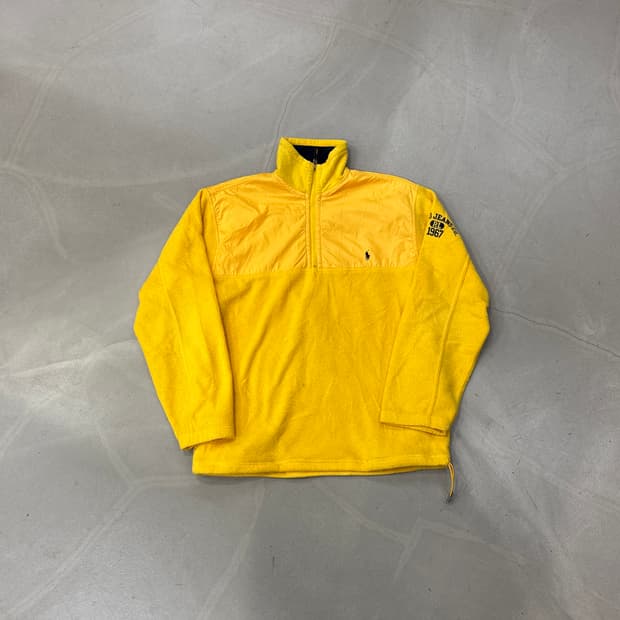 폴로 옐로우 반집업 XL