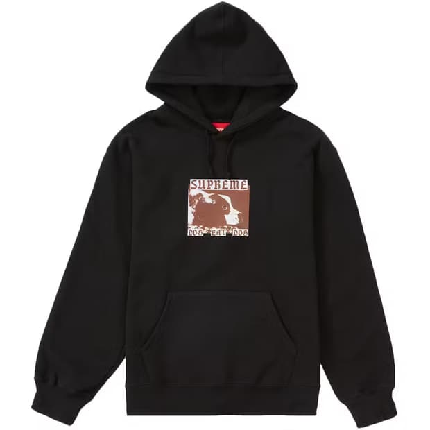 슈프림 DOG EAT DOG 후드티 Supreme Black Hoodie