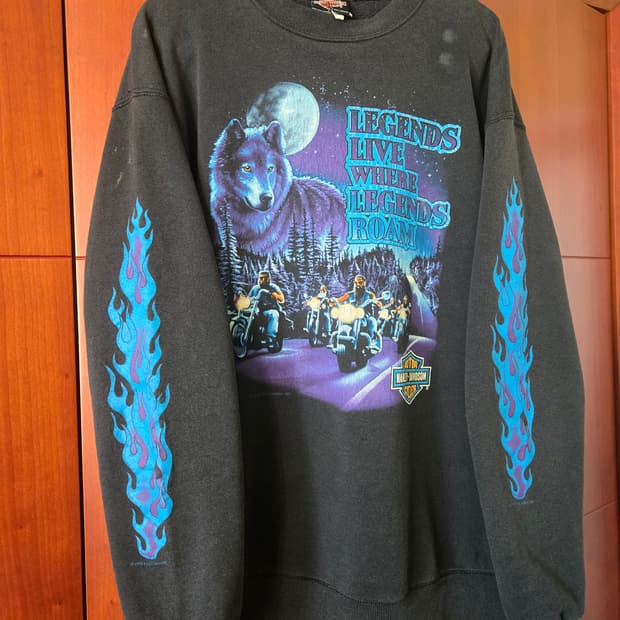 1992 할리데이비슨 스웻셔츠