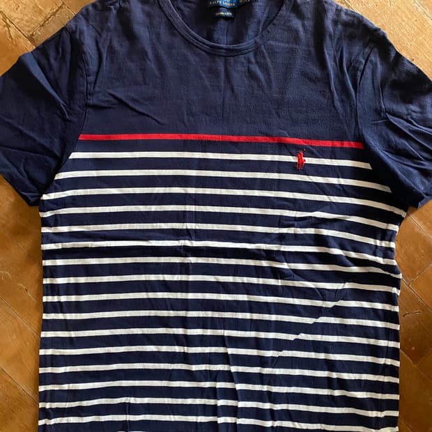 폴로 랄프로렌 스트라이프 반팔 티셔츠 XL
