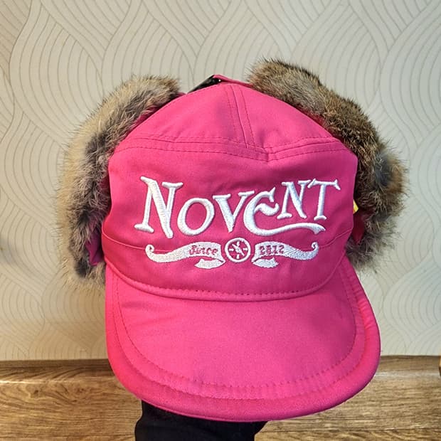 novent 핫핑크 귀돌이 방한모자