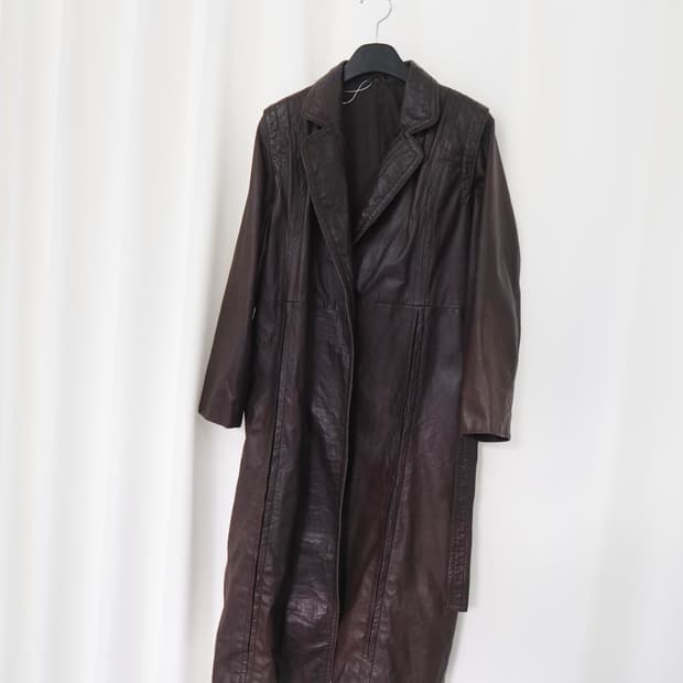 vintage leather coat 