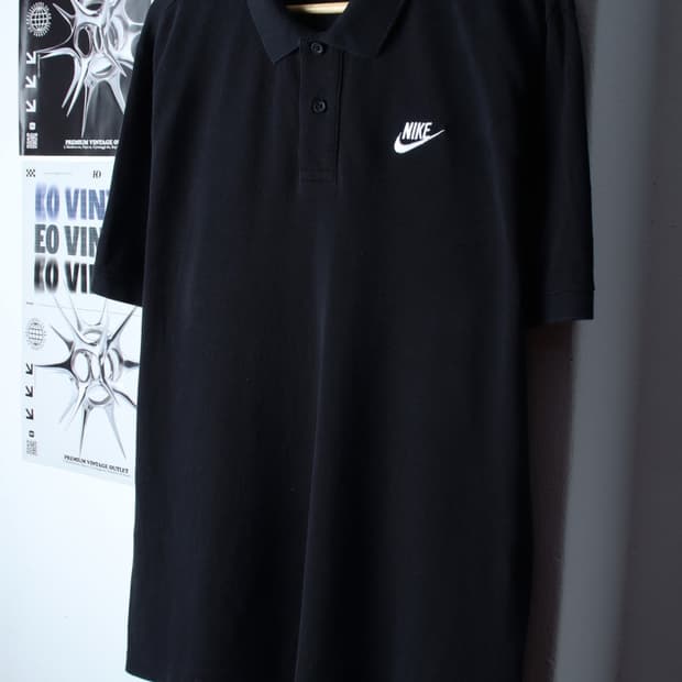 (2XL-3XL) 나이키 반팔 카라 티셔츠 빅사이즈 블랙-H31463