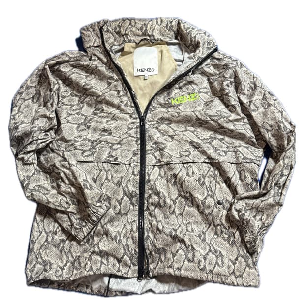 겐조 kenzo 스네이크스킨 프린트쉘 자켓
