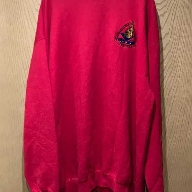 USA 90s 빈티지 Lee 리 50/50 레드 스웻셔츠 XL