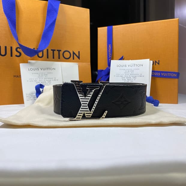 [24SS,풀구성]루이비통 LV 쉐도우 40MM 리버서블 모노그램 벨트