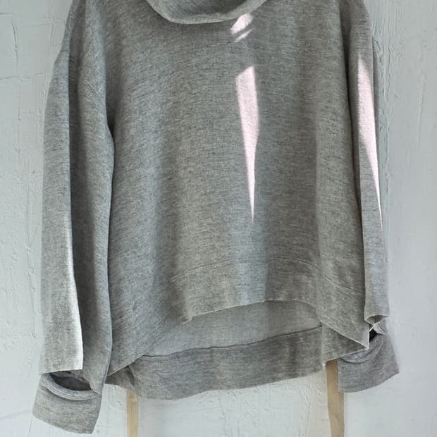 Meimei J 울혼방 블라우스 그레이